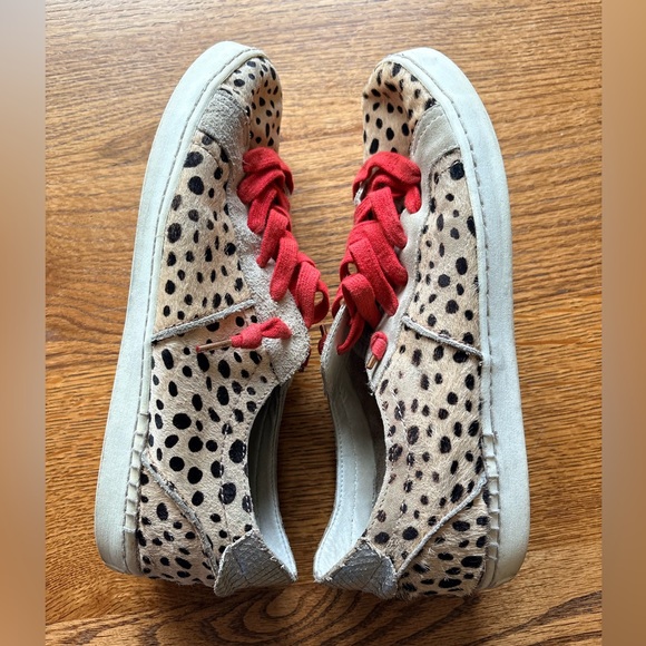 Dolce Vita Leopard Print Sneakers with Red laces- women’s 8.5 - Picture 10 of 11